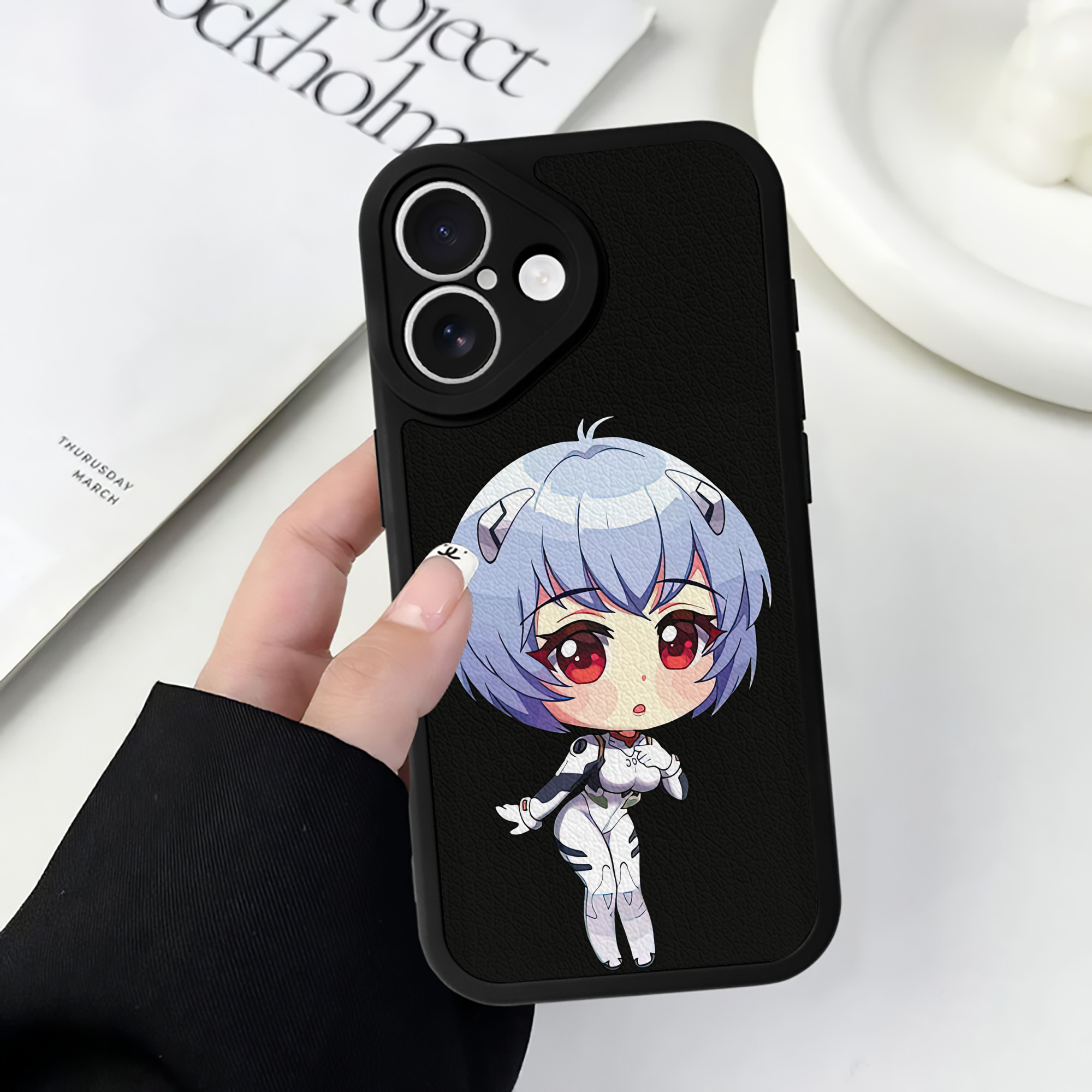 （画像用） EVA 新世紀エヴァンゲリオン 【iPhone 16シリーズ対応】シリコンスマホケース（レザー調） 材質：シリコン